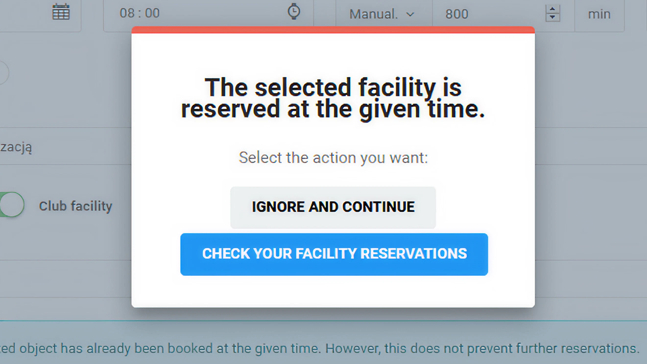 Reservation conflict