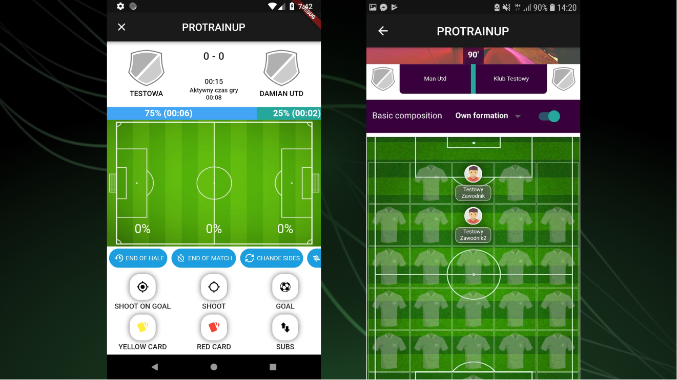 Formations and call-ups