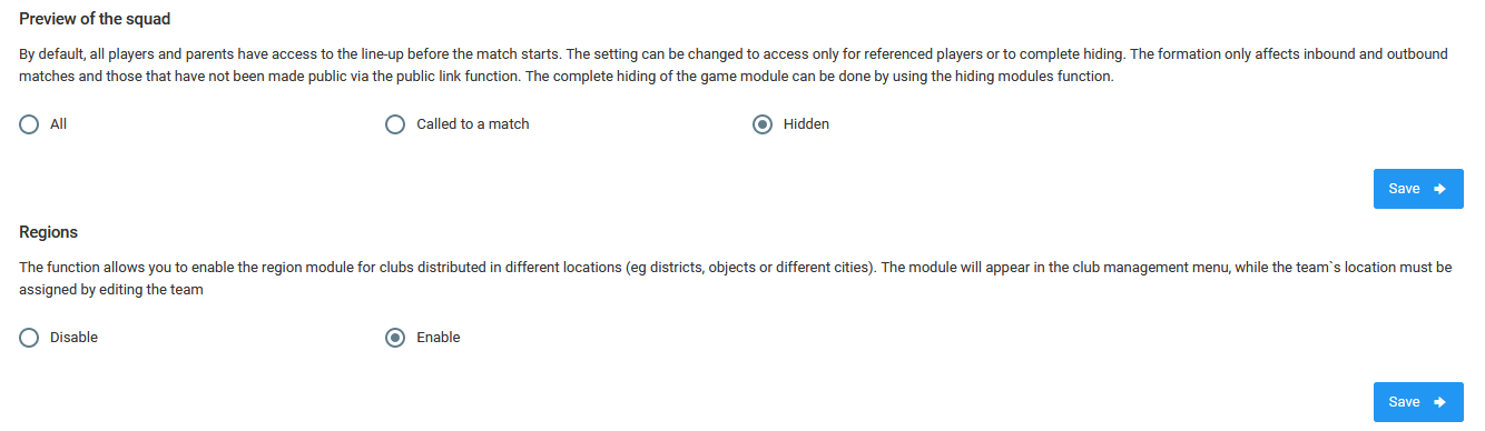 System configuration