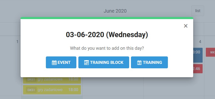 Adding events